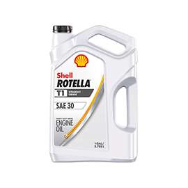 Shell Rotella 550045380 Engine Oil Amber, 1 gal