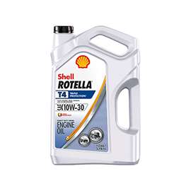 Shell Rotella T4 Series 550045144 Engine Oil Clear Amber, 1 gal Jug