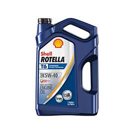 Shell Rotella T6 Series 550045347 Diesel Oil Amber, 1 gal Jug