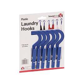 Household Essentials 4716 Hang Dry Clothespins, Plastic, Blue