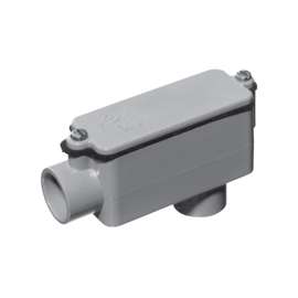 Carlon E986L Rigid Conduit Body, Gray