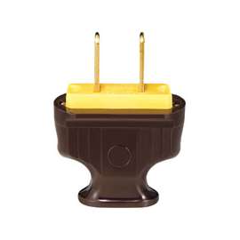 Eaton Cooper Wiring 1912B-BOX Flat Handle Body Electrical Plug, 125 V, 15 A, Thermoplastic