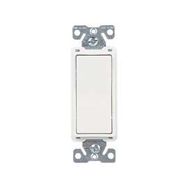 Eaton Cooper Wiring 7504W-BOX Rocker Switch, 120/277 V, Strap Mounting, Thermoplastic, White