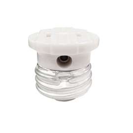 Eaton Cooper Wiring 758W-BOX Socket Adapter, 125 V, 660 W, Medium Base, White