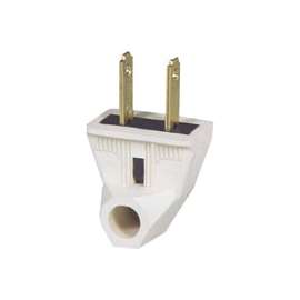 Eaton Wiring Devices 84-6W-BOX Angled, Polarized Electrical Plug, 125 V, 15 A, Rubber