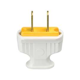Eaton Wiring Devices BP1912W-C Flat Handle Electrical Plug, 125 V, 15 A, Thermoplastic
