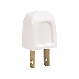 Eaton Wiring Devices BP26016WSP-C Easy Install, Impact-Resistant, Polarized Electrical Plug, 125 V, 10 A