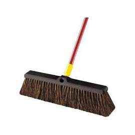 Quickie Bulldozer 00526 Push Broom, 18 in L, Tight-Grip Handle