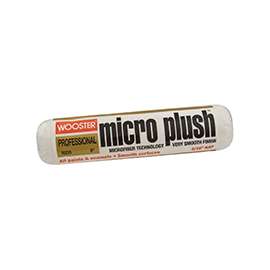 WOOSTER R235-9 Paint Roller Cover, 5/16 in Thick Nap, Microfiber Cover, White