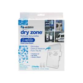 airBOSS Dry Zone 762.4 Dehumidifier Refill, 14.8 oz Twin Pack