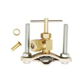 Plumb Pak PP25502LF Saddle Valve, 1/4 in OD, Brass