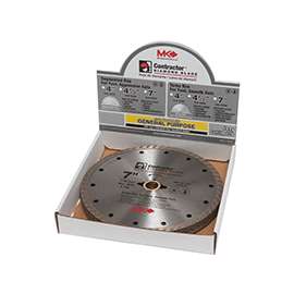 MK 167046 Saw Blade, 7/8 to 5/8 in Arbor, Diamond Cutting Edge