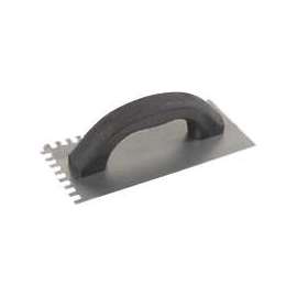 M-D 49102 Tile Installation Trowel, 9 in L, 4 in W, Square Notch, 1/4 in W x 3/8 in D Notch