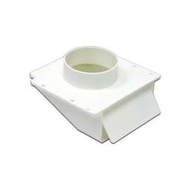 LAMBRO 143W Under Eave Vent, 4 in Duct, Plastic Hood