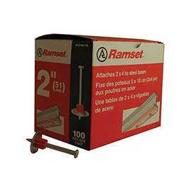 Ramset 1514SD Washered Pin, Steel, Zinc