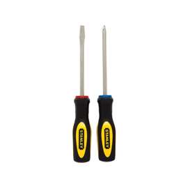 STANLEY 60-020 Basic Screwdriver Set, Steel, Black, Nickel