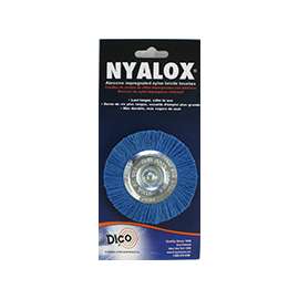 Dico 541-783-3 Mounted Wheel Brush, 1/4 in Arbor/Shank, 3 in Dia