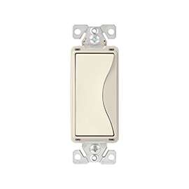 Eaton Wiring Devices ASPIRE 9504DS Rocker Switch, 120/277 V, Strap Mounting, Desert Sand