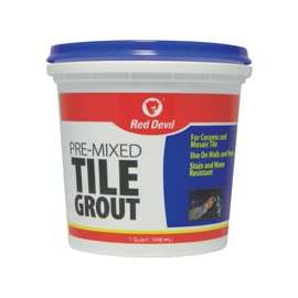 Red Devil 0424 Tile Grout, 1 qt Tub
