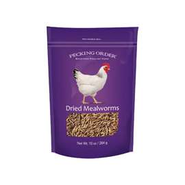 Pecking Order 009330 Chicken Mealworm Treat, 10 oz Bag