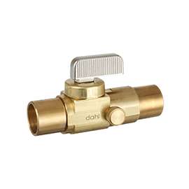 DAHL 521-13-13D-BAG Stop and Isolation Valve, 1/2 x 1/2 in Solder x Solder, Brass
