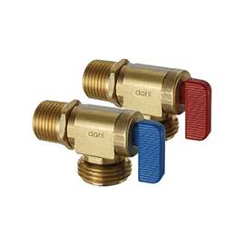 DAHL 621-01-04-PK2 Hose and Boiler Drain Valve, 1/2 in MIP x Male Hose, 2 Ports/Ways, Brass
