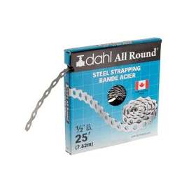 DAHL 9021 Pipe Strap, 130 lb Capacity, 10 ft OAL, 3/4 in OAW, Steel