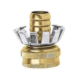 Gilmour C58F Hose Repair Coupler, 5/8 in Female, Brass