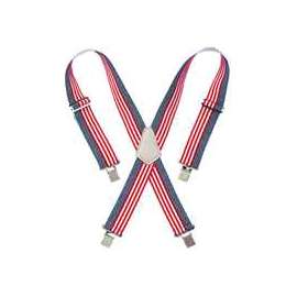 CLC Tool Works 110USA Work Suspender, Elastic, Blue/Red/White