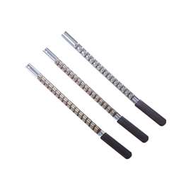 Vulcan Socket Clip Rail, 1/4 In Drive, 17 In L, Steel, Chrome