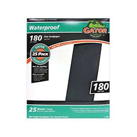 Gator 3284 Sanding Sheet, 180-Grit, Silicone Carbide