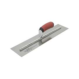 Marshalltown MXS13D Finishing Trowel, Tempered Blade, Curved Handle, Spring Steel Blade