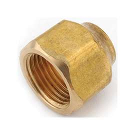 Anderson Metals 754020-0806 Flare Nut, 1/2 x 3/8 in Flare, 750 psi, Brass