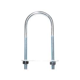 ProSource U-Bolt, Steel, Zinc Plated, 2 In Inside, 4-5/8 In L X 3-1/8 In W
