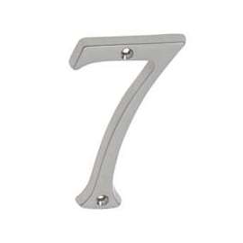 Schlage SC2-3076-619 House Number, Character 7, 4 in H Character, Nickel Character