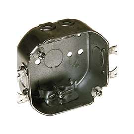 RACO 150 Octagon Box, 1-Gang, Galvanized Steel, Gray