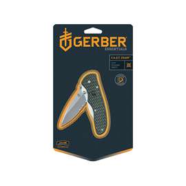 GERBER 22-47161 Folding Knife, 2.99 in L Blade, 1-Blade, Black Handle