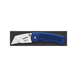 GERBER 31-000669 Folding Knife, 1.1 in L Blade, 1-Blade, Textured Blue Handle
