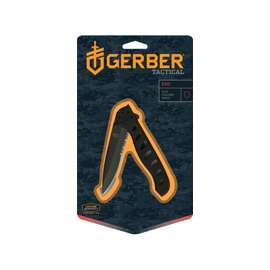 GERBER 22-41432 Folding Knife, 3.43 in L Blade, 1-Blade, Black Handle