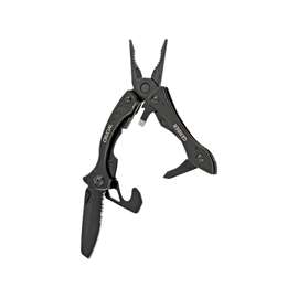 GERBER Crucial 31-001518 Multi-Tool, 5-1/2 in L Open, Curved Black Handle