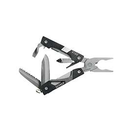 GERBER VISE 31-000021N Pocket Tool, 4 in L Open, Black Handle