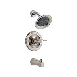 DELTA Windemere 144996-BN Tub and Shower, Brass, Brushed Nickel