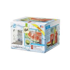 Ball 1440016001 Drinking Mug, 16 oz Capacity, Glass, Clear