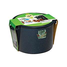 Ball 1440010730 Waterbath Canning Kit, 21 qt, 10 in H x 16 in W x 15 in L, Steel Base, Enamel