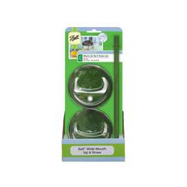 Ball 1440015015 Sip and Straw Canning Lid, Styrene Acrylonitrile