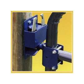 SpeeCo S16100300 2-Way Gate Latch, Blue, For 1-5/8 to 2 in OD Round Tube Gate