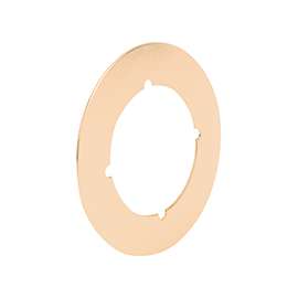 Defender Security U 9524 Door Cover Plate, Steel, Brass, For 2-1/8 in Bore Locks
