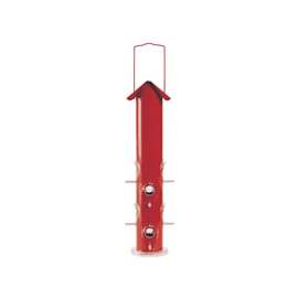 Perky-Pet 392 Wild Bird Feeder, 1.5 lb Seed, 8 Ports/Ways, Metal, Radiant Red