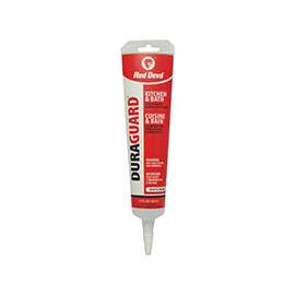 Red Devil DuraGuard 0119CA Caulk, Bright White, 5.5 oz Cartridge