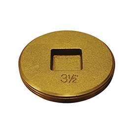 Oatey 42744 Cleanout Plug with Raised Head, 3-1/2 in